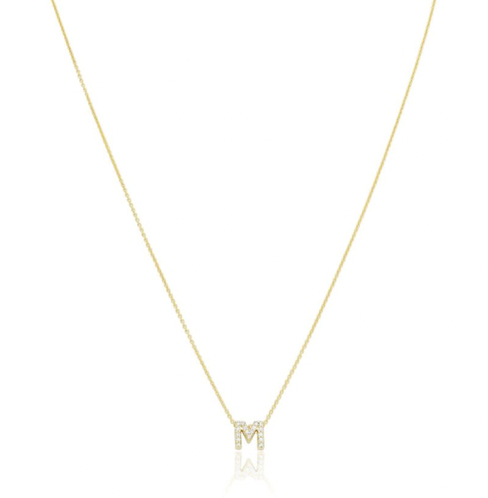 Roberto Coin 18K Yellow Gold Pendant - Letter M