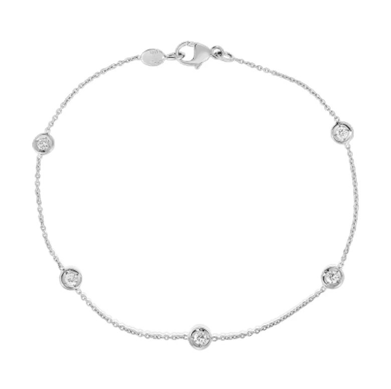 Roberto Coin Diamonds by the Inch 18K White Gold Bracelet - Dbi