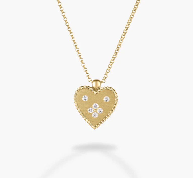 Roberto Coin Venetian Princess 18K Yellow Gold Necklace - Ven Prin Sl Heart
