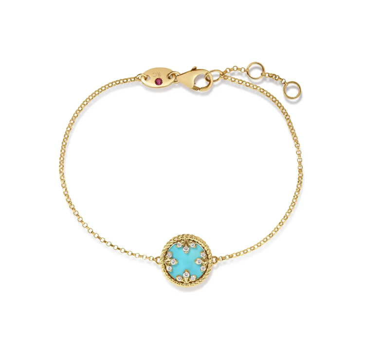 Roberto Coin 18K Yellow Gold Bracelet - Dbl Mop Veneti