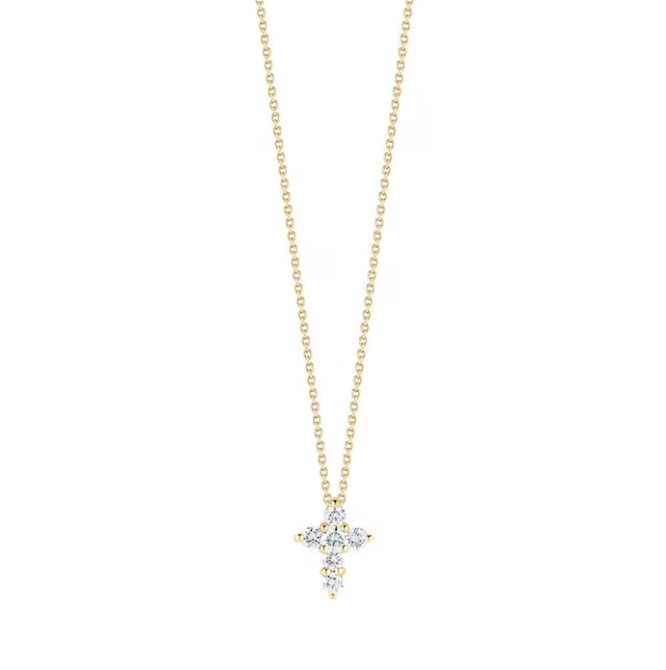 Roberto Coin Tiny Treasures 18K Yellow Gold Pendant - Baby Cross