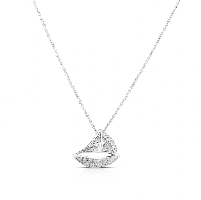 Roberto Coin 18K White Gold Pendant - Sailboat