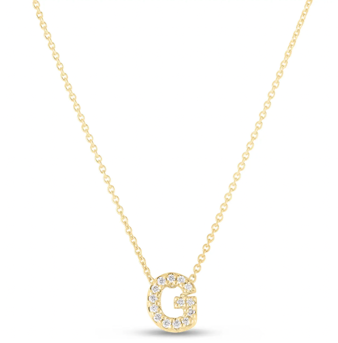 Roberto Coin Love Letter 18K Yellow Gold Pendant - Letter G