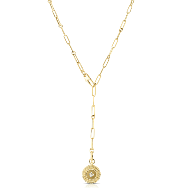 Roberto Coin Venetian Princess 18K Yellow Gold Pendant - Sm Vent Prin Medallion