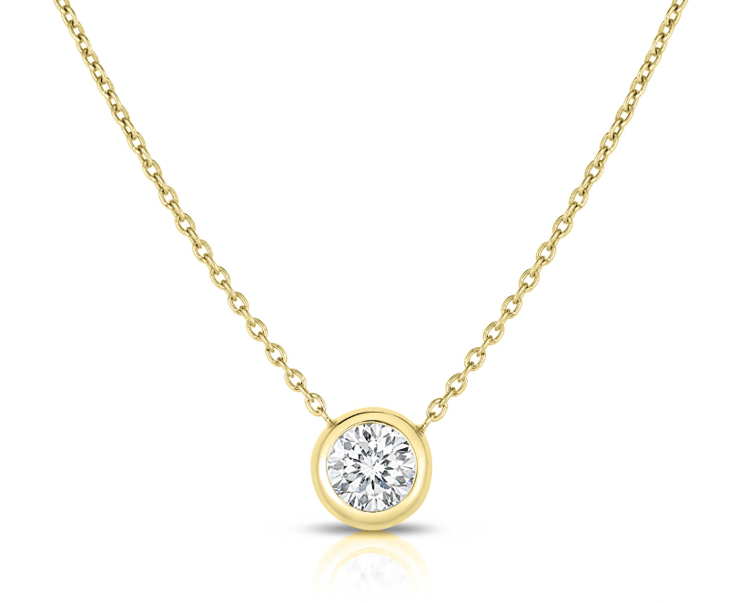 Roberto Coin Diamonds by the Inch 18K Yellow Gold Necklace - Rco