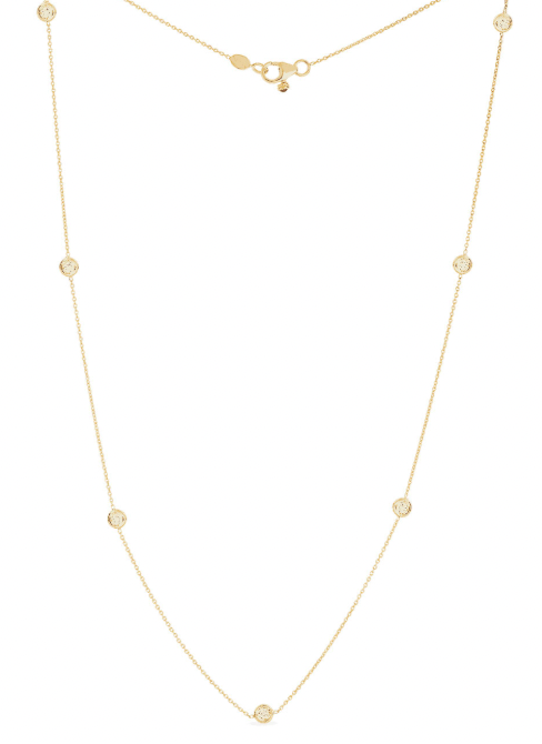 Roberto Coin Diamonds by the Inch 18K Yellow Gold Necklace - Dbi