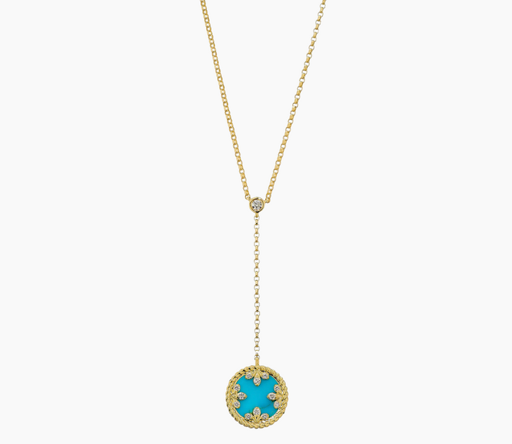 Roberto Coin 18K Yellow Gold Piece - Rvrs Medln Mop & Lariet