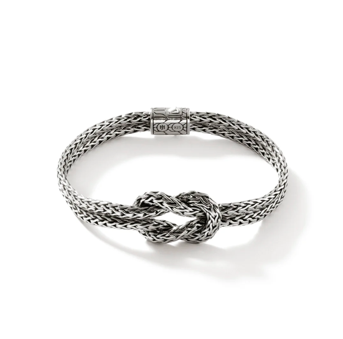 John Hardy Sterling Silver Love Knot Double-Row Bracelet