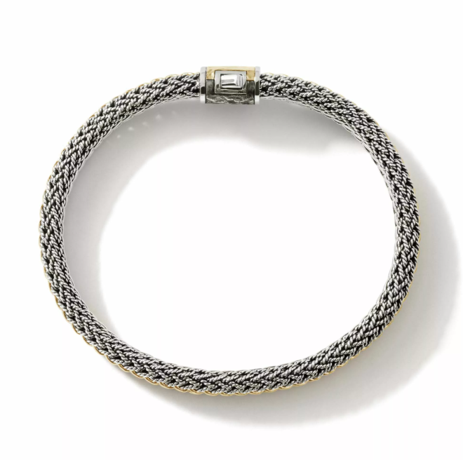 John Hardy 18K Gold & Sterling Silver Icon Reversible Bracelet