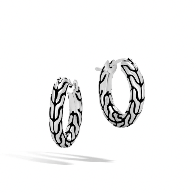 John Hardy Sterling Silver Essentials Hoop Earrings