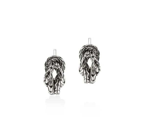 John Hardy Sterling Silver Love Knot Hoop Earrings