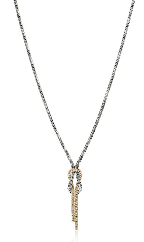 John Hardy 14K Gold & Sterling Silver Love Knot Mesh Chain
