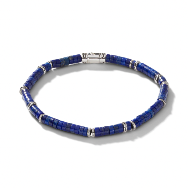 John Hardy Sterling Silver Bracelet with Lapis Lazuli