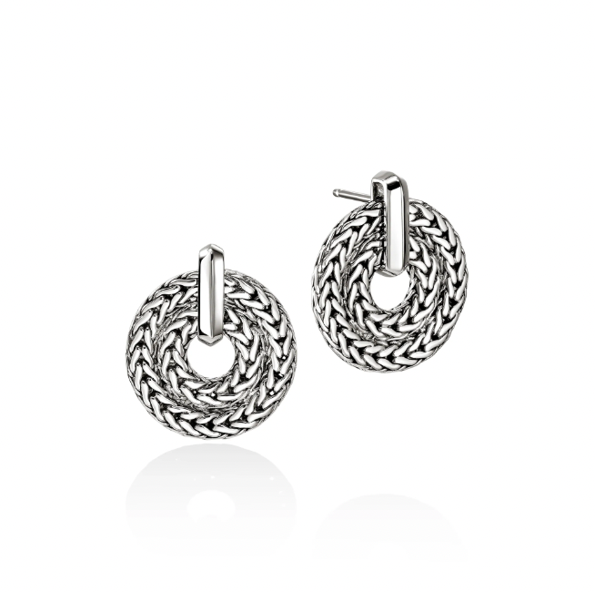 John Hardy Sterling Silver Icon Drop Earrings