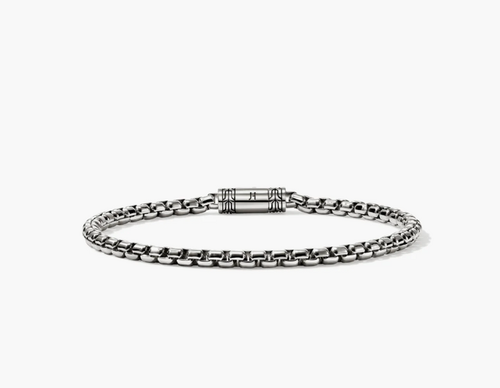 John Hardy Sterling Silver Box Chain Bracelet