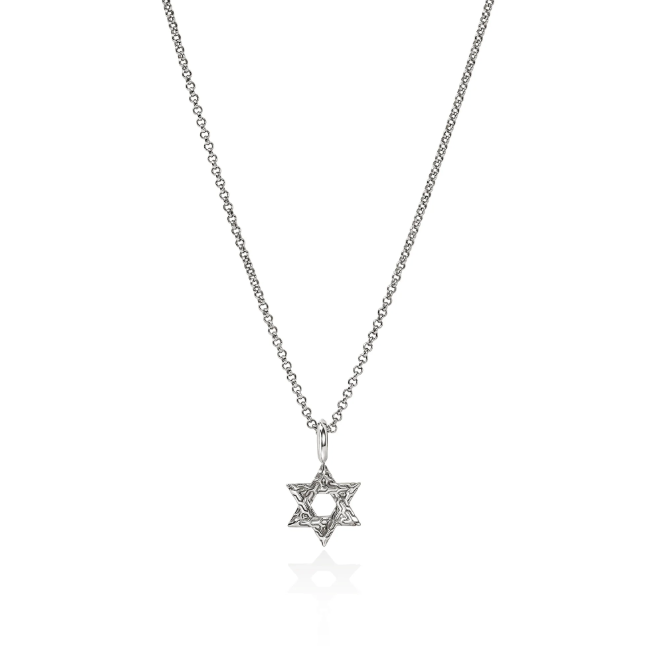 John Hardy Sterling Silver Star of David Pendant