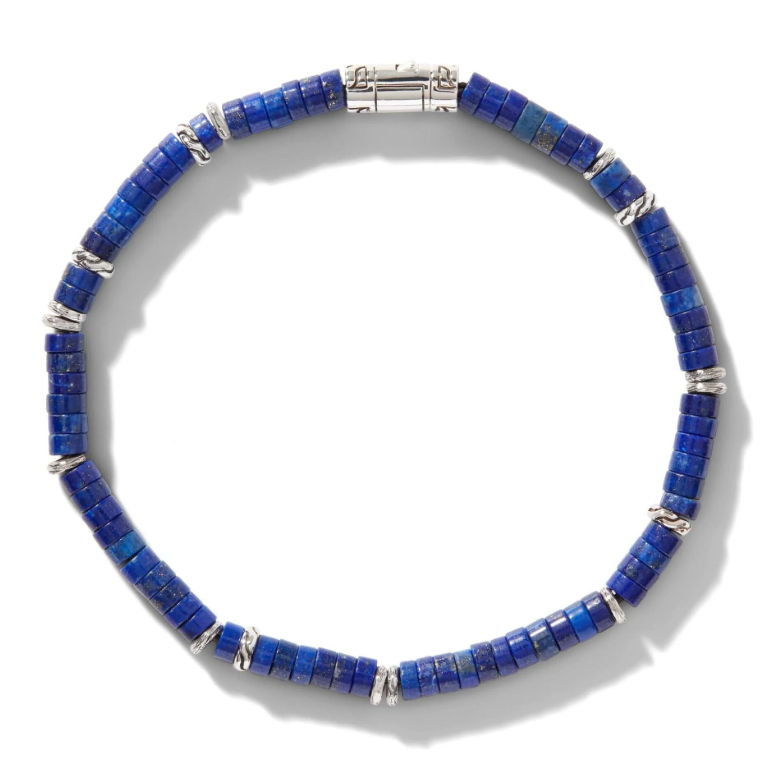 John Hardy Sterling Silver Bracelet with Lapis Lazuli