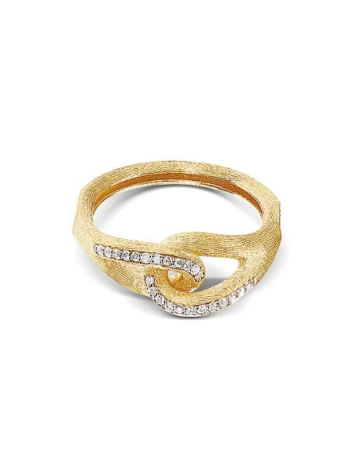 Nanis 18K Yellow Gold Libera 0.11 ctw Diamond Ring, Size 6.5