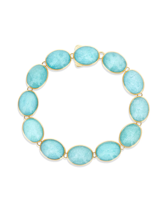 Nanis 18K Yellow Gold Dolcevita Amazonite Bracelet