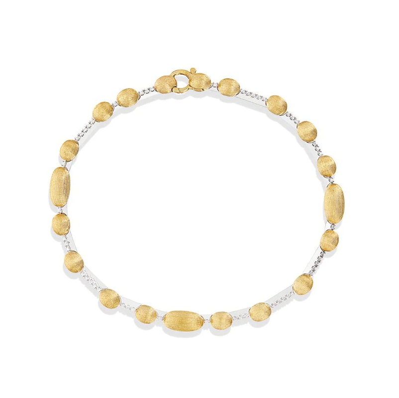 Nanis 18K Yellow & White Gold Dancing Élite 0.20 ctw Diamond Bracelet