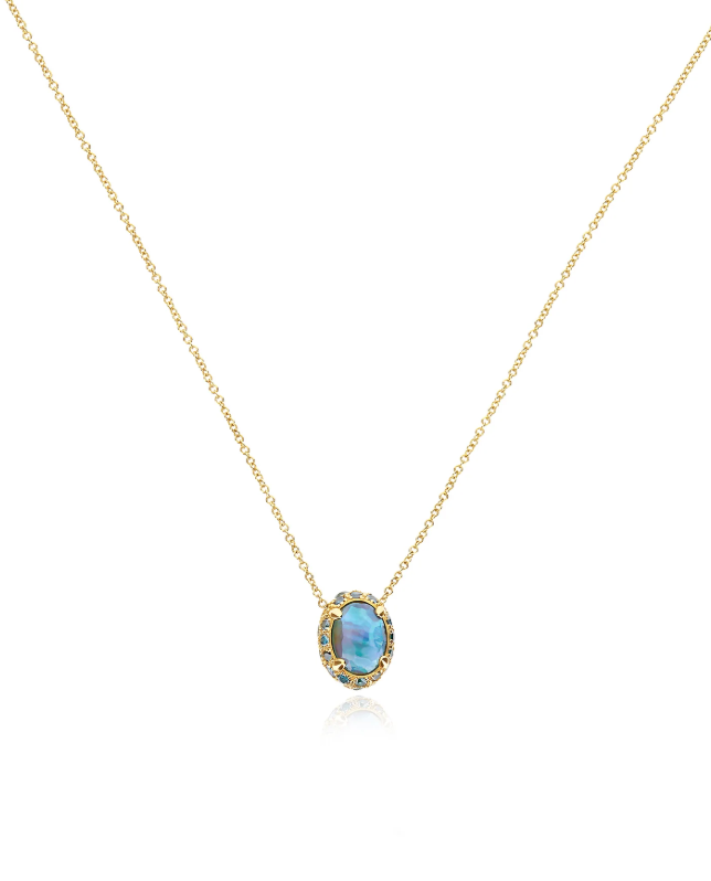 Nanis 18K Yellow Gold 0.24 ctw Diamond Necklace