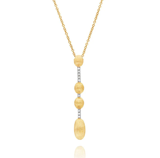 Nanis 18K Yellow & White Gold Dancing Élite 0.04 ctw Diamond Necklace, 17"