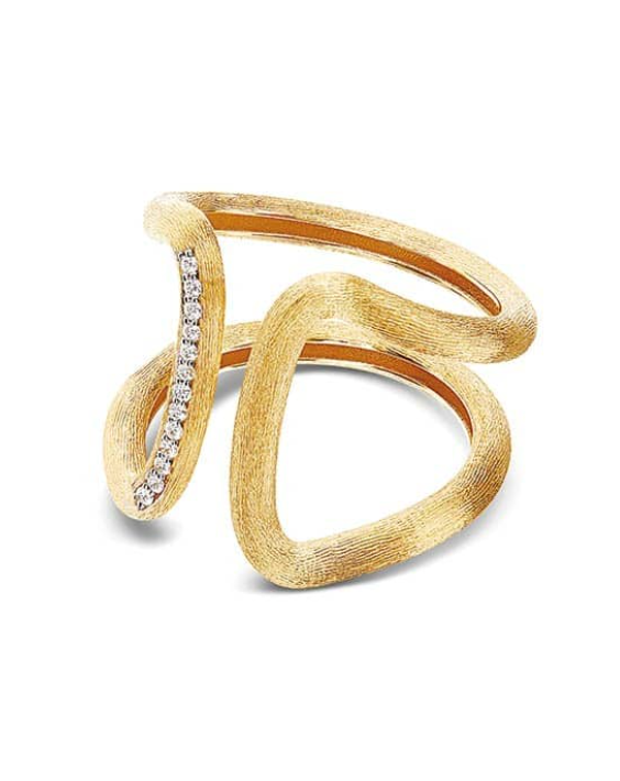 Nanis 18K Yellow Gold Libera 0.07 ctw Diamond Ring, Size 7