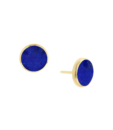 Kabana 14K Yellow Gold Lapis Lazuli Stud Earrings