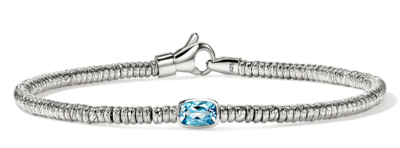 John Hardy Heishi Gem Bracelet with Blue Topaz, Small