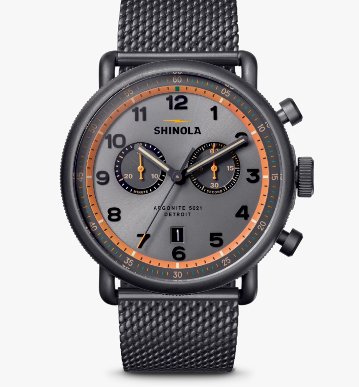 Shinola Canfield C56 Chronograph Watch - Cool Gray