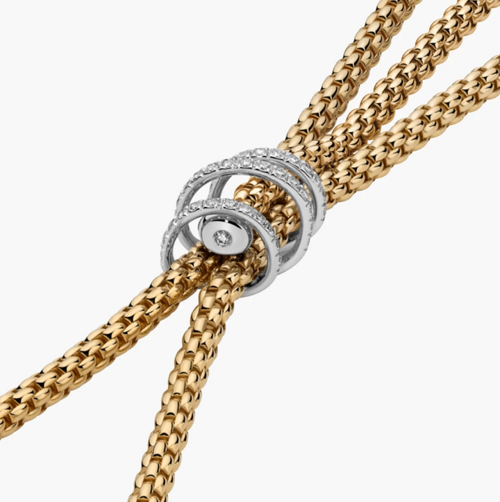 Fope Prima Diamond Pavé Lariat Necklace
