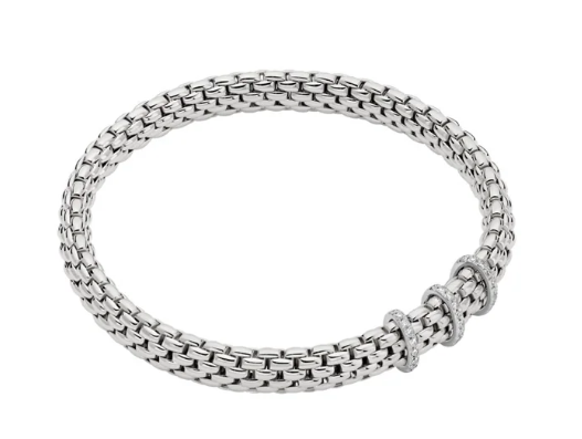 FOPE Vendôme Flex'it 18K White Gold Diamond Bracelet – Small