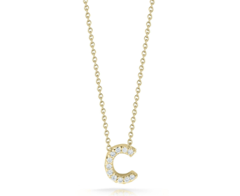 Roberto Coin Love Letter 18K Yellow Gold Pendant - Letter C