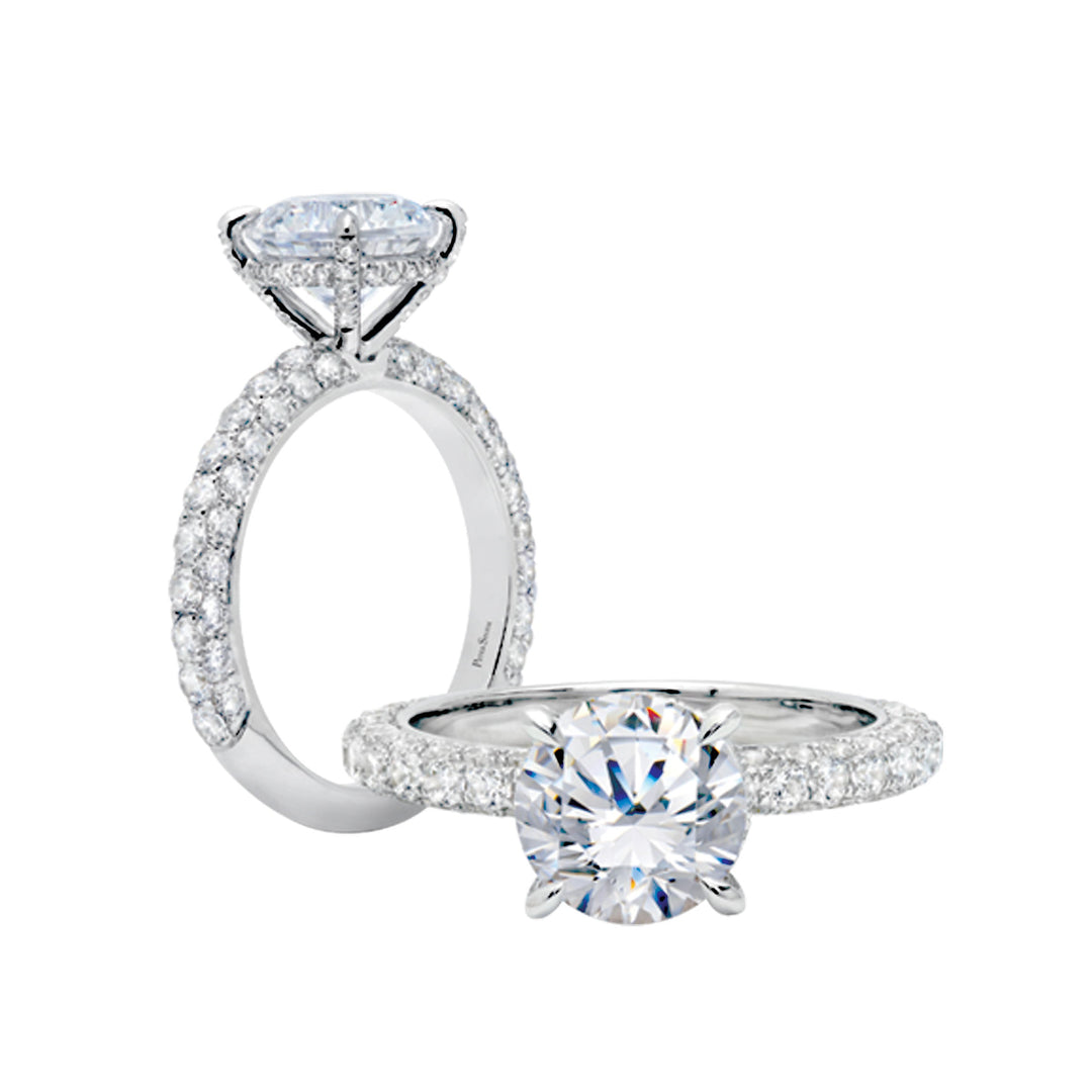 14k White Gold 104 round diamonds = 1.05ct