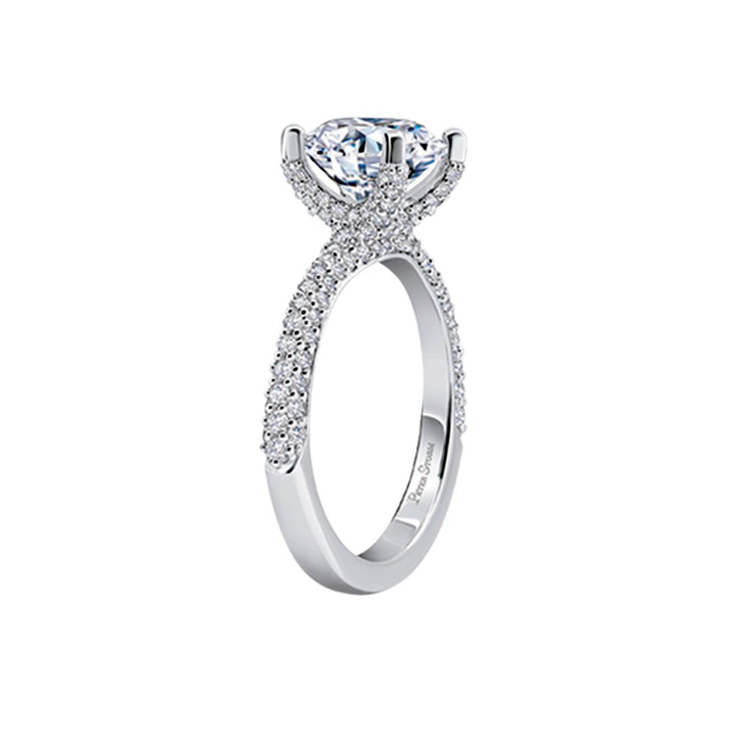 14k White Gold 140 round diamonds = .79ct