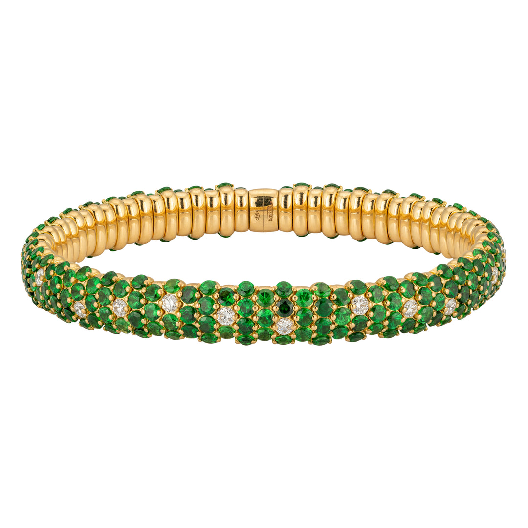 ZYDO Tsavorite Domed Stretch Bracelet