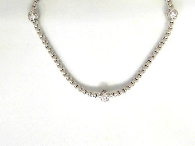 FOPE 18W W/3 FIXED DIAMOND RONDLS D=.54TW G/VS1 NK 17
