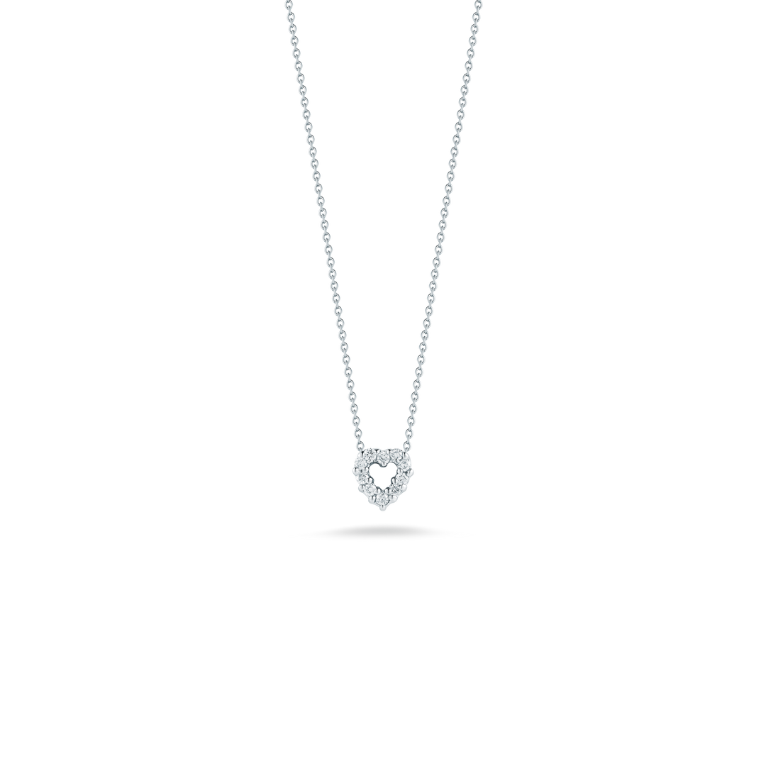Roberto Coin Tiny Treasures 18K White Gold Pendant - Heart