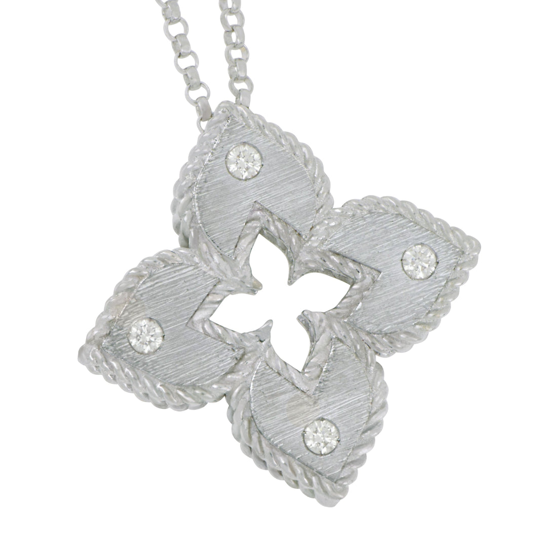 Roberto Coin Venetian Princess 18K White Gold Pendant - Petite Vent Prin