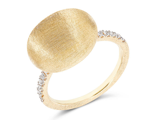 Nanis 18K Yellow Gold Dancing in the Rain 0.12 ctw Diamond Ring, Size 7