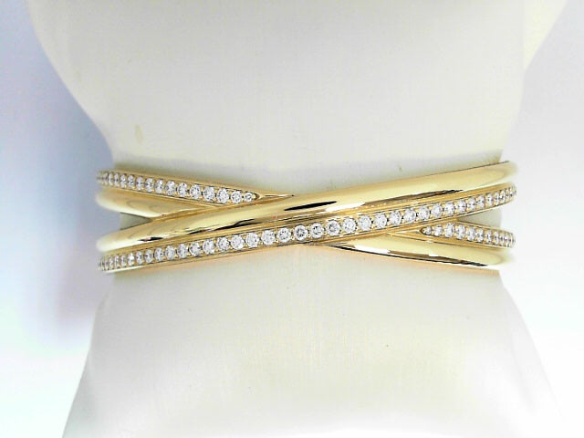 Roberto Coin Cialoma 18K Yellow Gold Bangle - Letter X