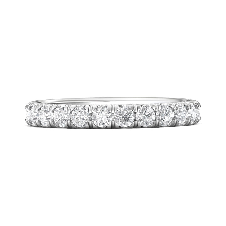 Platinum White Micropave Wedding Band from the Micropave collection - CM03MWB_PlatW