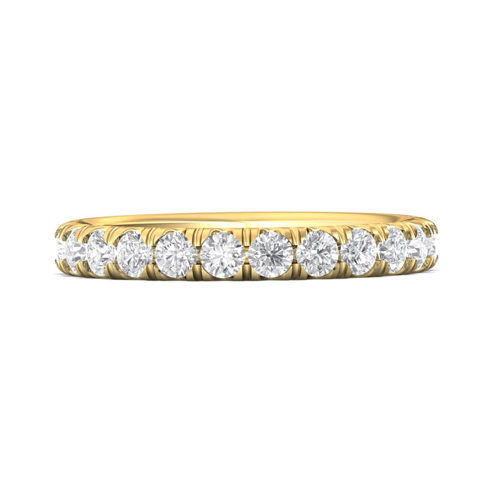 18K Gold Yellow Micropave Wedding Band from the Micropave collection - CM03MWB_18KY