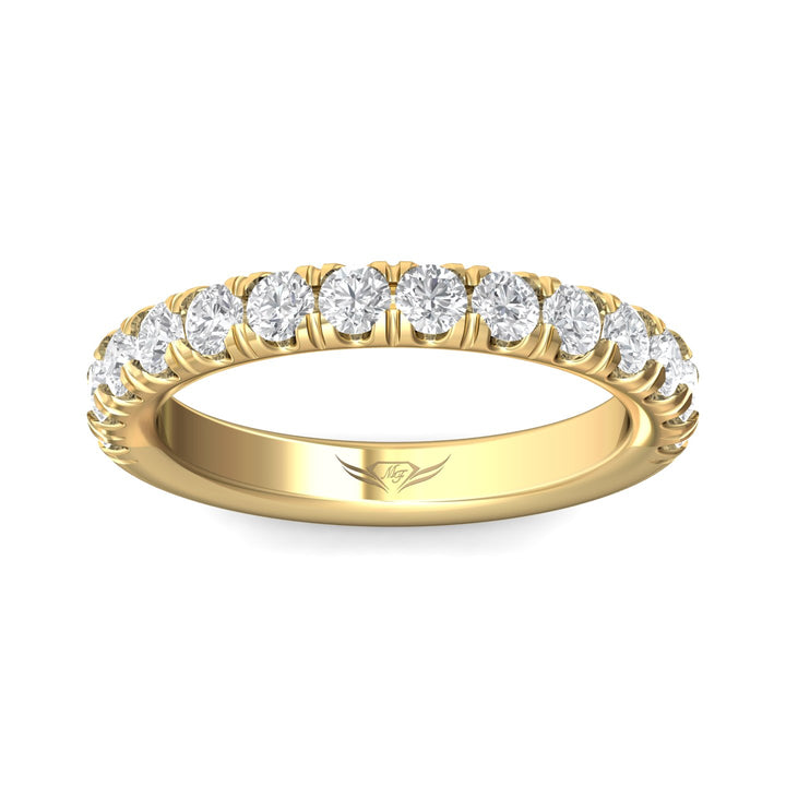 18K Gold Yellow Micropave Wedding Band from the Micropave collection - CM03MWB_18KY