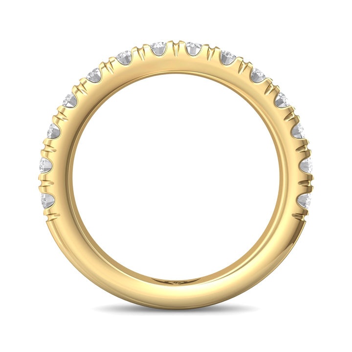 18K Gold Yellow Micropave Wedding Band from the Micropave collection - CM03MWB_18KY
