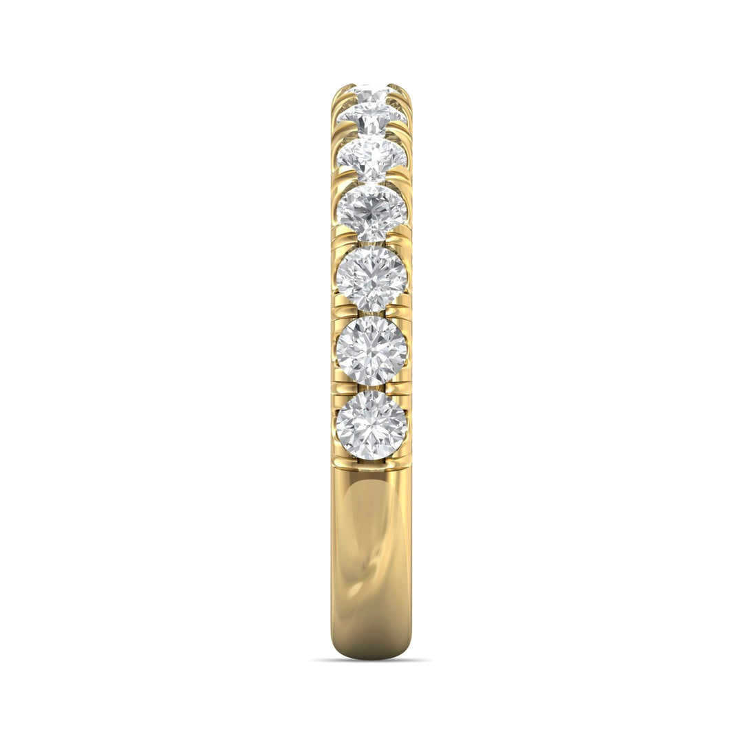 18K Gold Yellow Micropave Wedding Band from the Micropave collection - CM03MWB_18KY