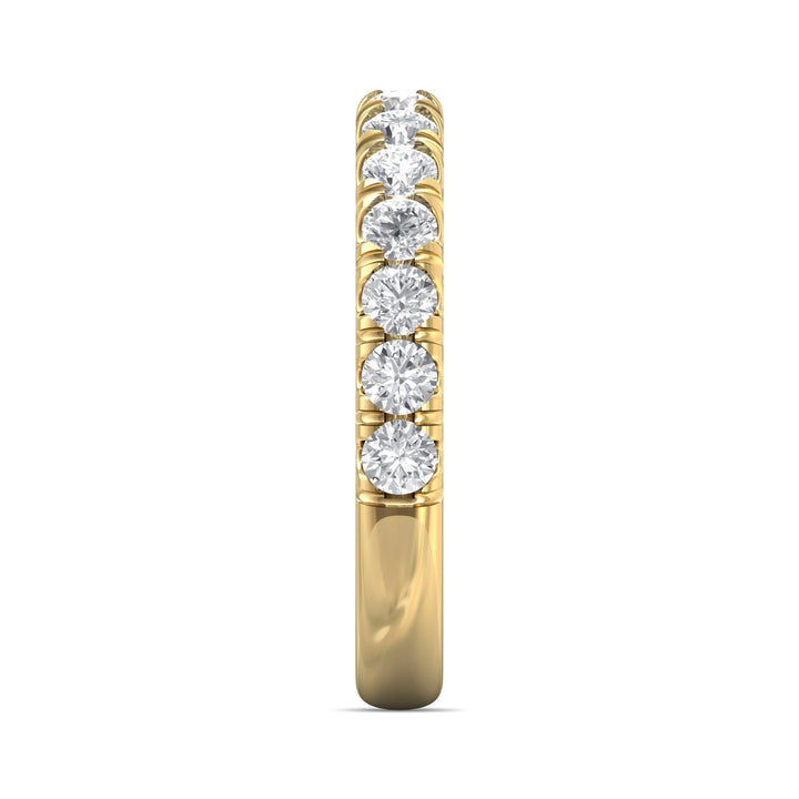 18K Gold Yellow Micropave Wedding Band from the Micropave collection - CM03MWB_18KY