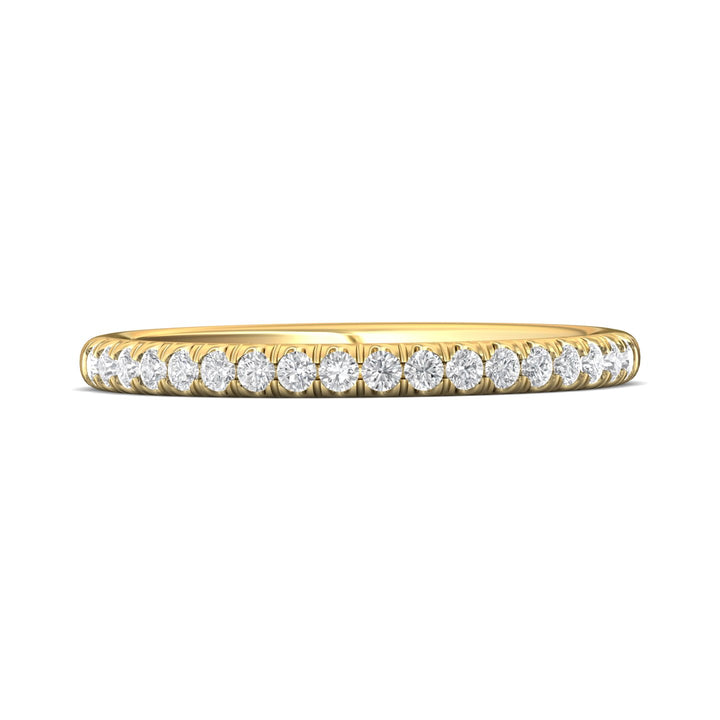 14K Gold Yellow Micropave Wedding Band from the Micropave collection - CM03WB-18_14KY
