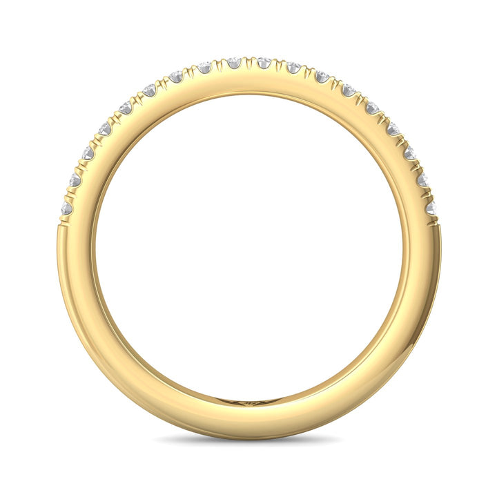 14K Gold Yellow Micropave Wedding Band from the Micropave collection - CM03WB-18_14KY