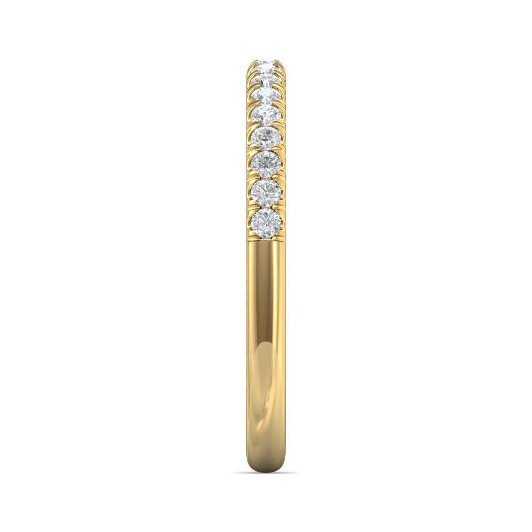 14K Gold Yellow Micropave Wedding Band from the Micropave collection - CM03WB-18_14KY